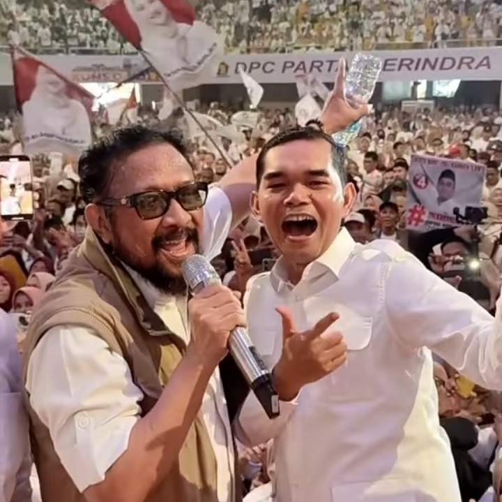 Ketua DPC Gerindra Kota Medan bersama Jamal Mirdad menyapa belasan ribu kader.