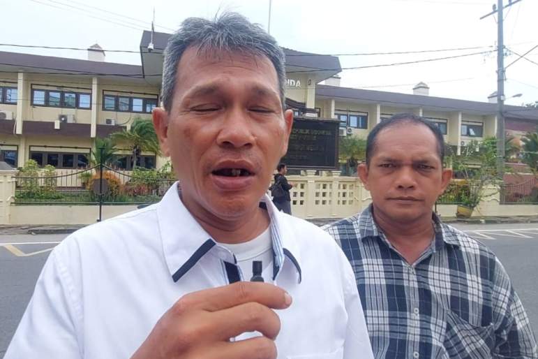 Presidium Garuda Merah Putih Community (GMPC), Dedi Harvi Syahari dan Ketua DPW JPKP Sumut, Nico Nadeak.