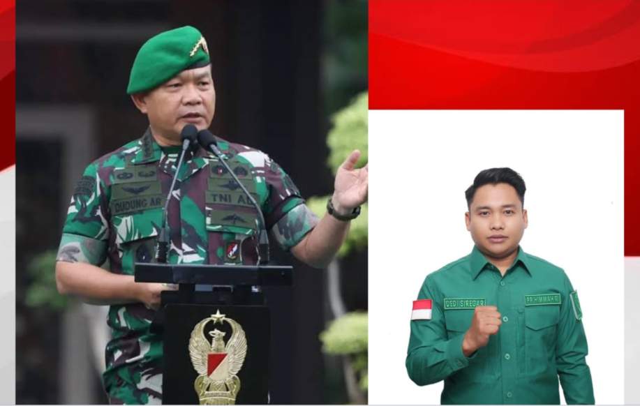 Jenderal Dudung Abdurachman. Insert, Wakil Ketua Umum PP HIMMAH Dedi Siregar.