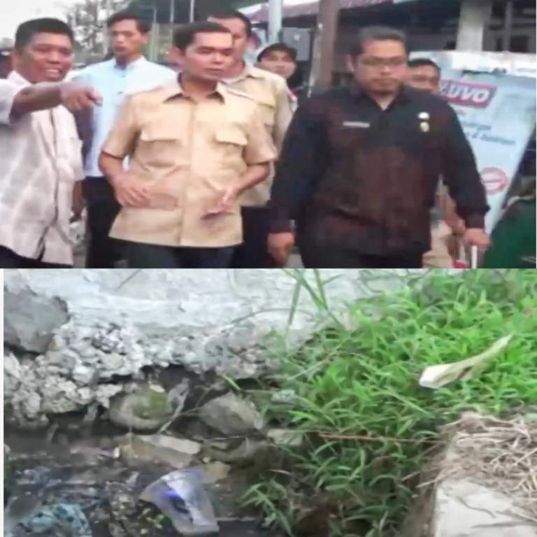 Ihwan Ritonga langsung tinjau parit tersumbat karena bangunan rumah warga di Jl Rawa Cangkuk, seusai reses.