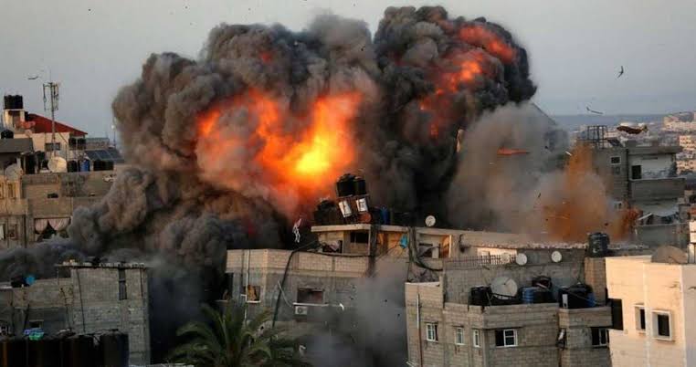 Serangan Israel ke Gaza. Foto/NPC