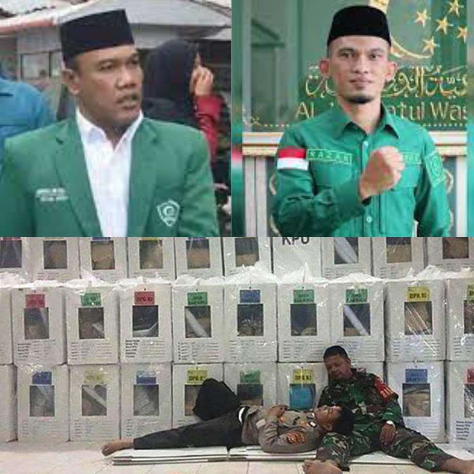 Ketua Umum Pimpinan Pusat Gerakan Pemuda Al-Washliyah (GPA), Aminullah Siagian dan Ketua Umum Pimpinan Pusat Himpunan Mahasiswa Al-Washliyah (HIMMAH), Abdul Razak Nasution.