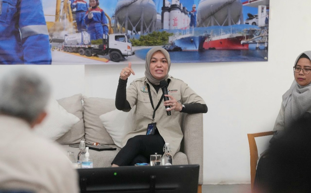 Direktur Strategi dan Pengembangan Bisnis PGN Rosa Permata Sari saat paparan dalam Rakernas SP PGN 2024