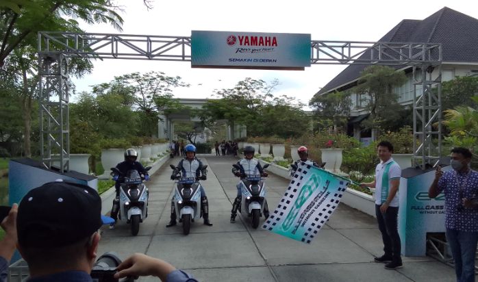 Sudah Hadir di Kota Medan, Yuk Test Ride Yamaha EV E01, Bisa Bawa Pulang