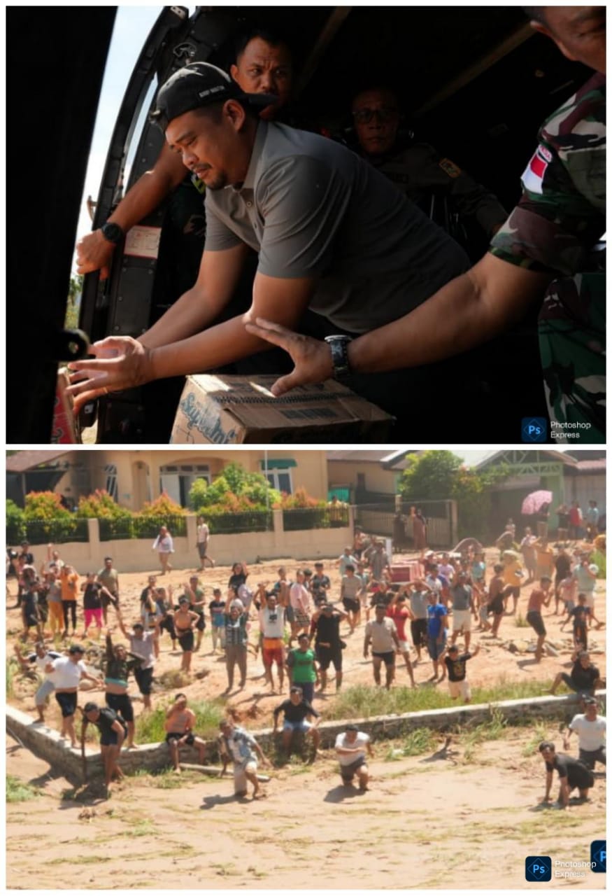 IMG-20251130-WA0075 Bobby Nasution serahkan bantuan logistik ke korban banjir yang berada di daerah terisolasi di Tapteng. (Kominfo Sumut Dok)