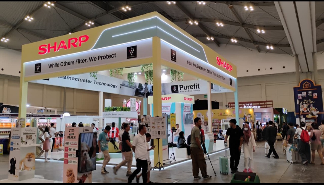 Suasana booth Sharp di International Pet Expo 2025