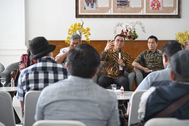 Temu Pers bersama Badan Pengembangan Sumber Daya Manusia (BPSDM) Provinsi Sumatera Utara, Kegiatan ini difasilitasi Dinas Komunikasi dan Informatika Sumut yang berlangsung di Lobby Dekranasda Lantai 1 Kantor Gubernur Sumut Jalan Diponegoro Nomor 30 Medan, Jumat (8/5/2026). Foto/Diskominfo Sumut 