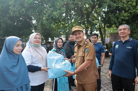 Wali Kota Tebingtinggi, H. Iman Irdian Saragih menghadiri Kampanye Gerakan Masyarakat Hidup Sehat (Germas) dan Pencegahan TBC yang digelar di Lapangan Kantor Camat Rambutan, Jalan Gunung Leuser, Selasa (19/5/2026).