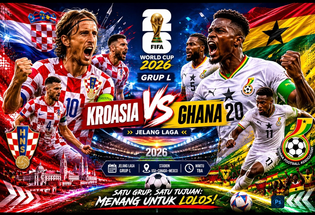 IMG-20260627-WA0026 Kroasia alami laga berat di Grup I lawan Ghana Piala Dunia 2026. (Kitamedan.com)