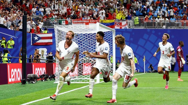 IMG-20260702-WA0001 Dua gol Harry Kane bawa Inggris ke babak 16 besar usai singkirkan Kongo 2-1. (Foto : Google)