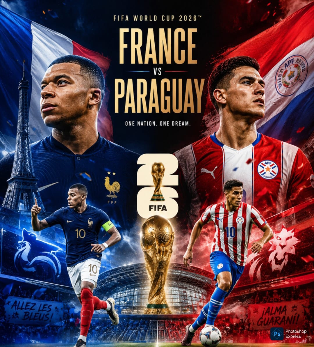 IMG-20260704-WA0029 Preview jelang laga Perancis versus Paraguay di babak penyisihan 16 besar. (Kitamedan.com)