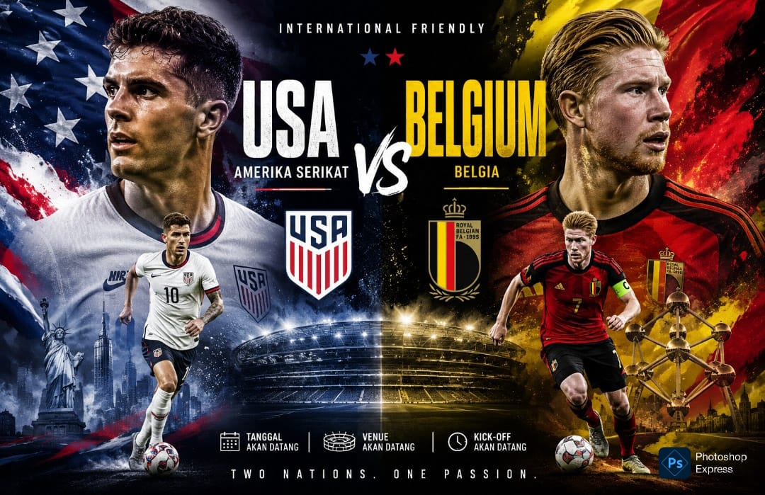 IMG-20260706-WA0025 Preview jelang laga AS versus Belgia di Piala Dunia 2026. (Kitamedan.com)