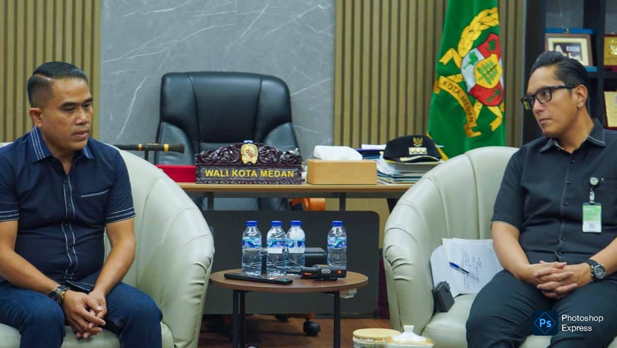 Rico Waas terima audiensi pengurus PWPM Medan. (Kominfo Medan Dok)